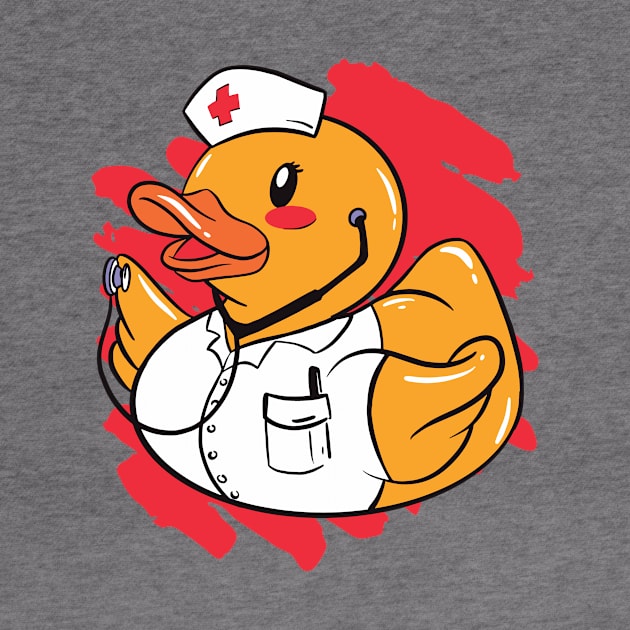 Cute Nurse Rubber Ducky Bath Toy Squeaky Duck by SLAG_Creative